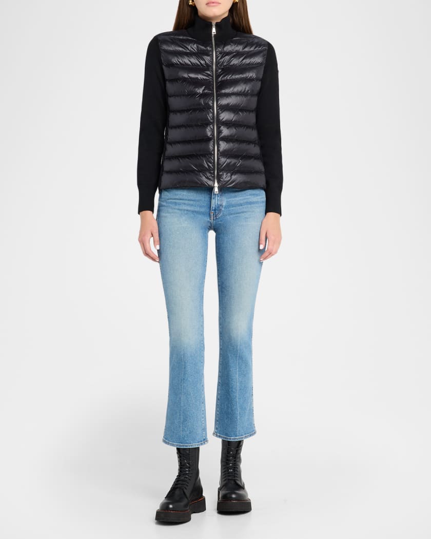Combo Down Short Cardigan