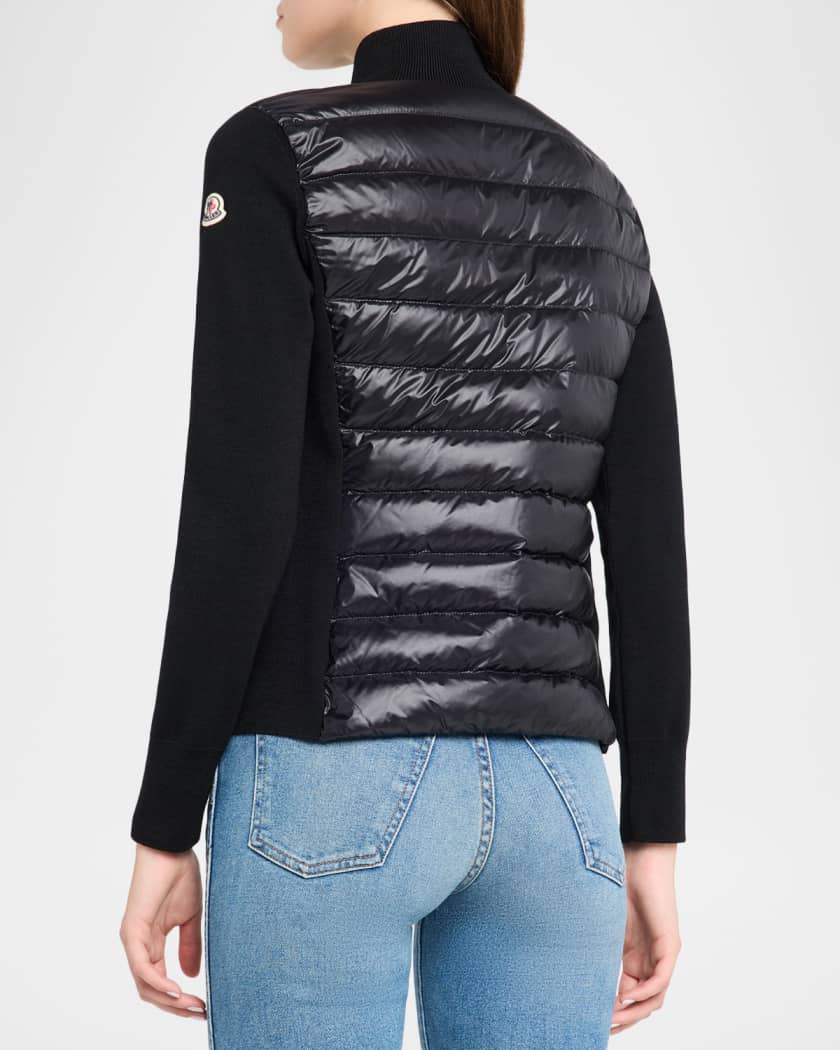 Combo Down Short Cardigan