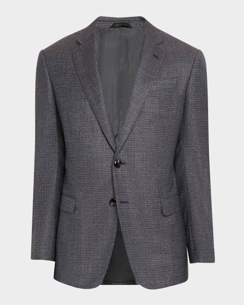 最安 Giorgio Coat Sport Line G Check-Textured Men's Armani スーツ