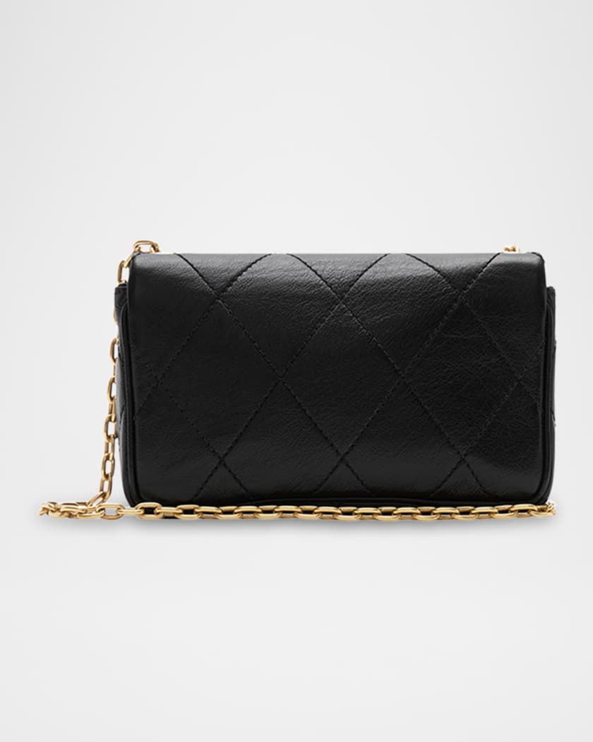Strand Quilted Leather Clutch Bag