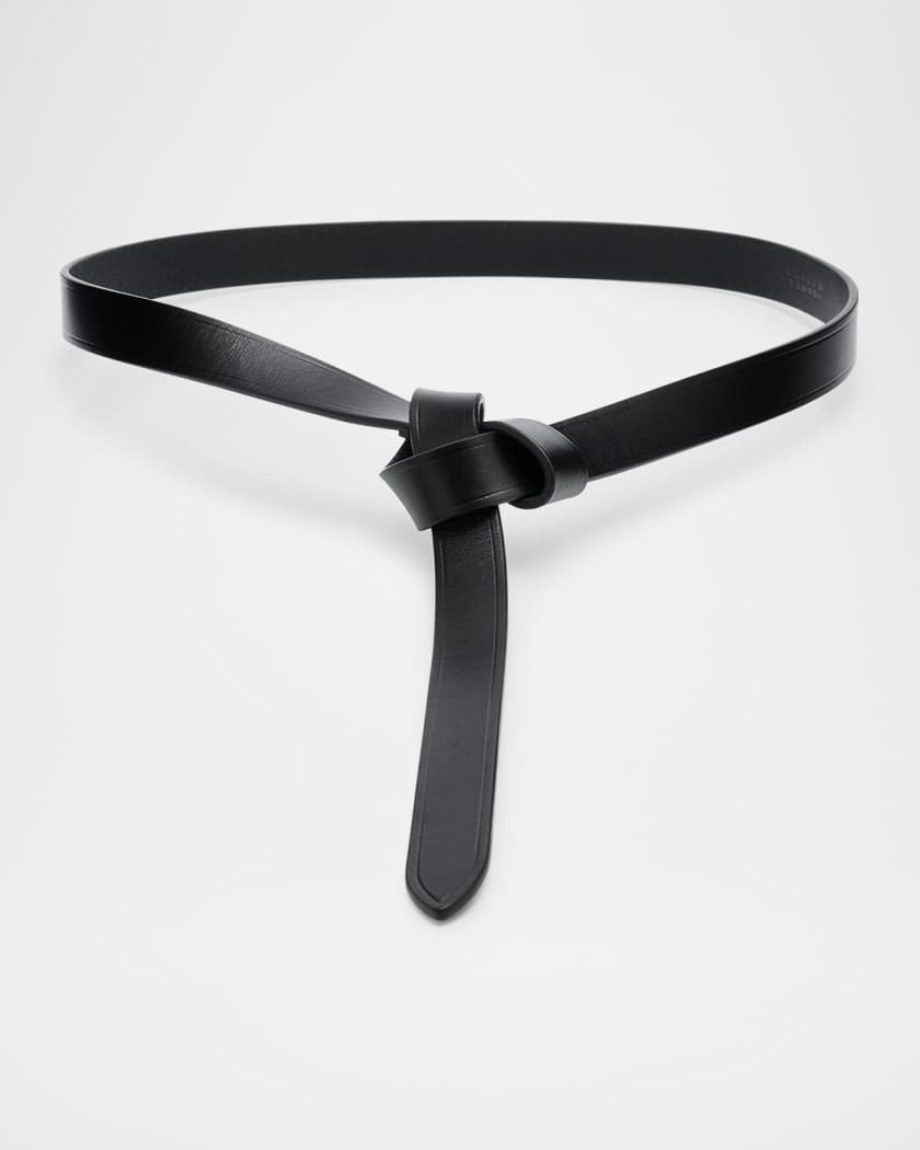 Isabel Marant Kirka Knotted Leather Belt | Neiman Marcus