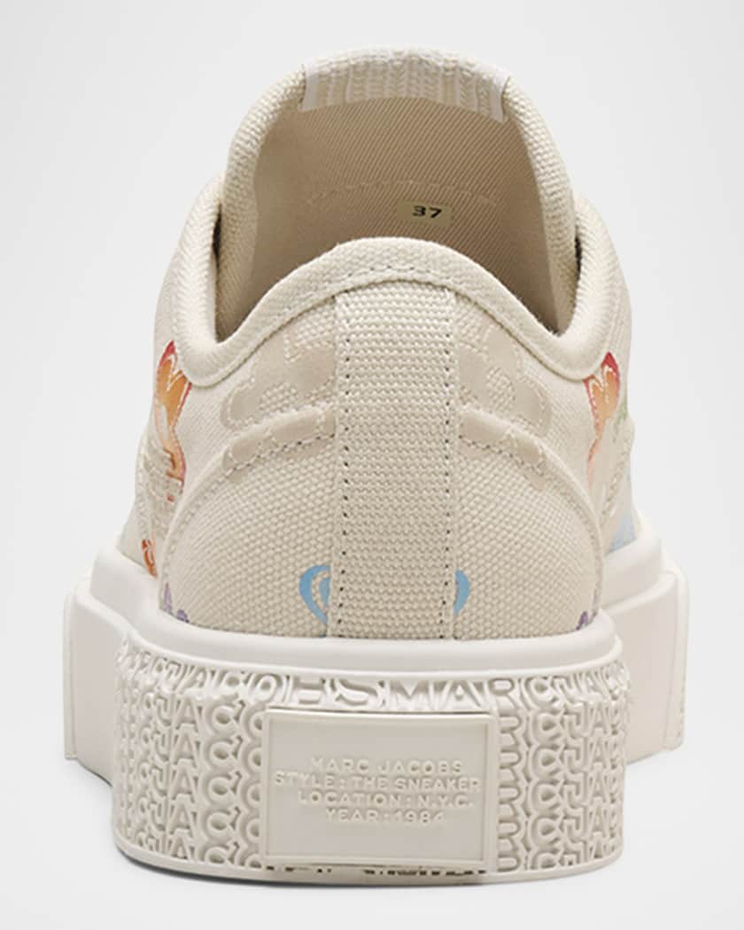 The Floral Canvas Low-Top Sneakers