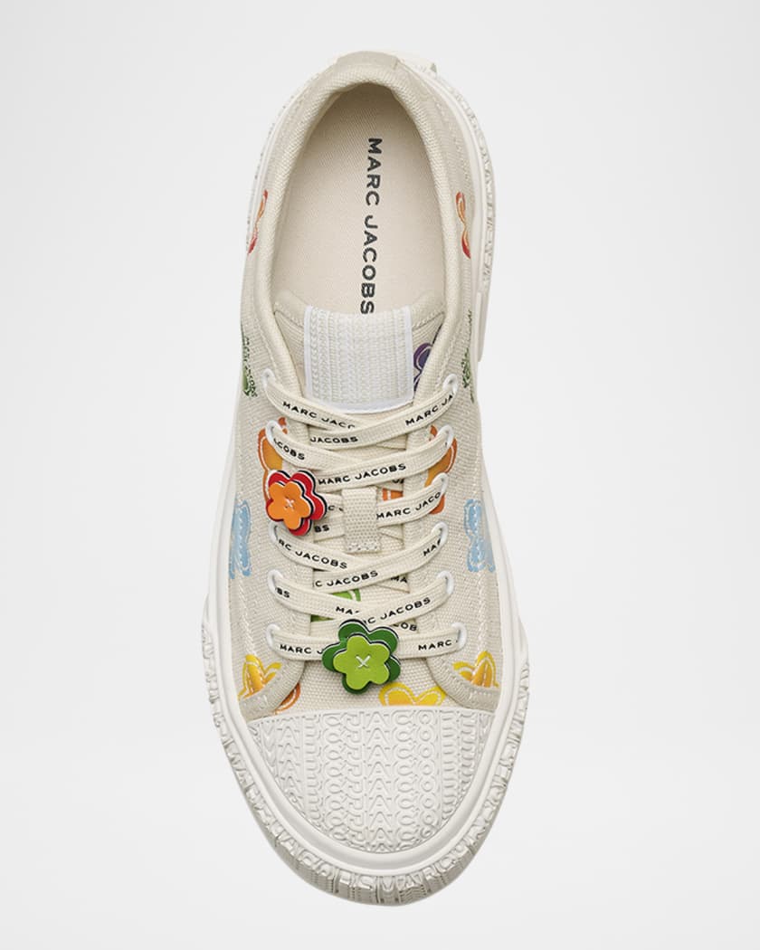 The Floral Canvas Low-Top Sneakers