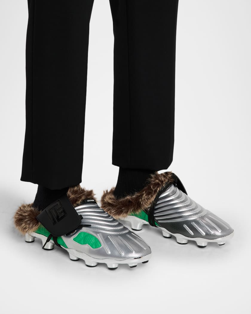 Men's Half Time Faux Fur-Lined Mules