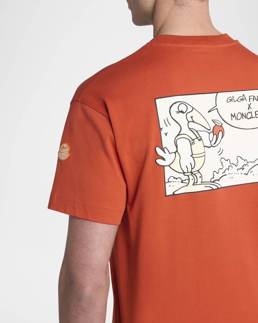 Tシャツ・カットソー MONCLER GENIUS GILGA FARM BY DONALD GLOVER NAVY COTTON T-SHI Moncler Genius x Gilga Farm by Donald Glover Men's Short