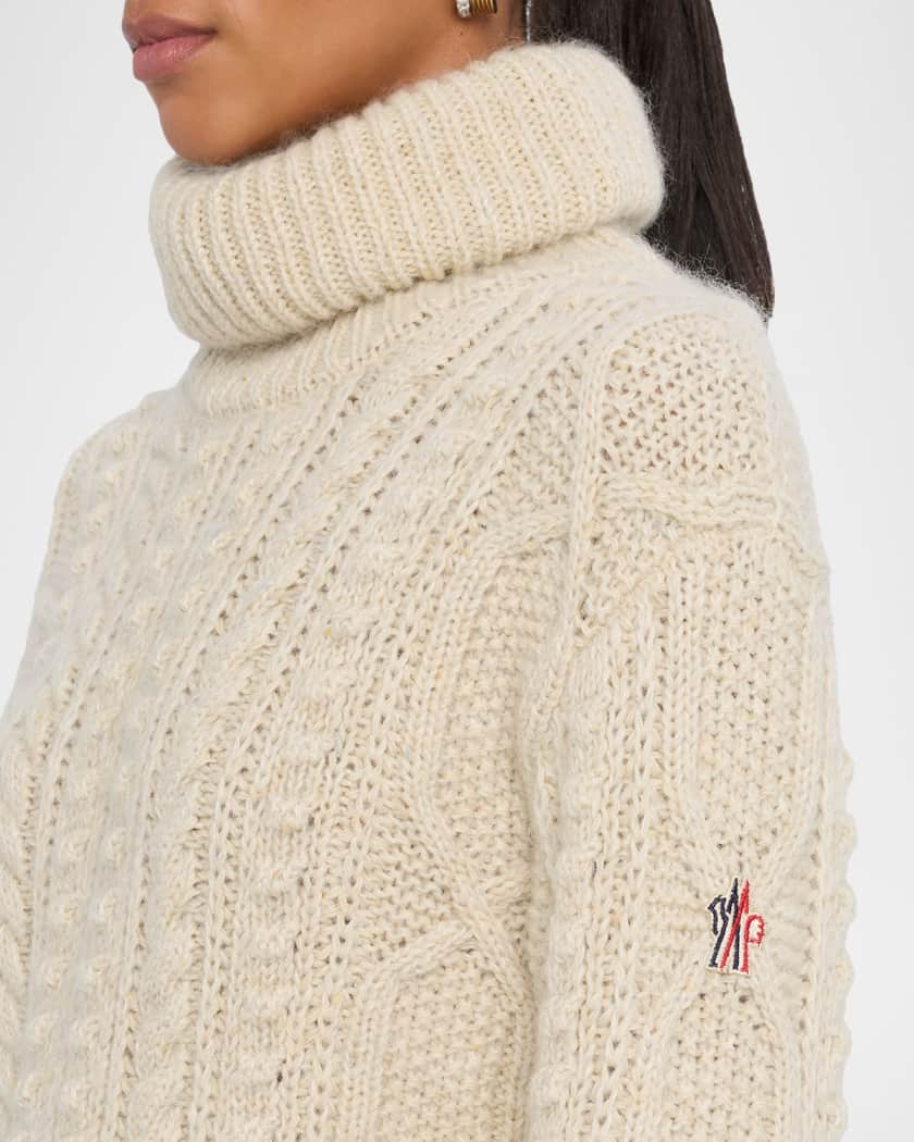 Moncler Grenoble Wool & Mohair Blend Turtleneck Sweater | Neiman