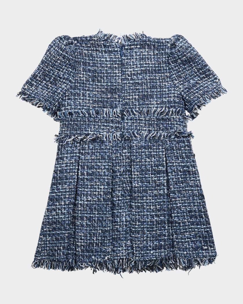 Girl's Elle Boucle Dress, Size 6M-3