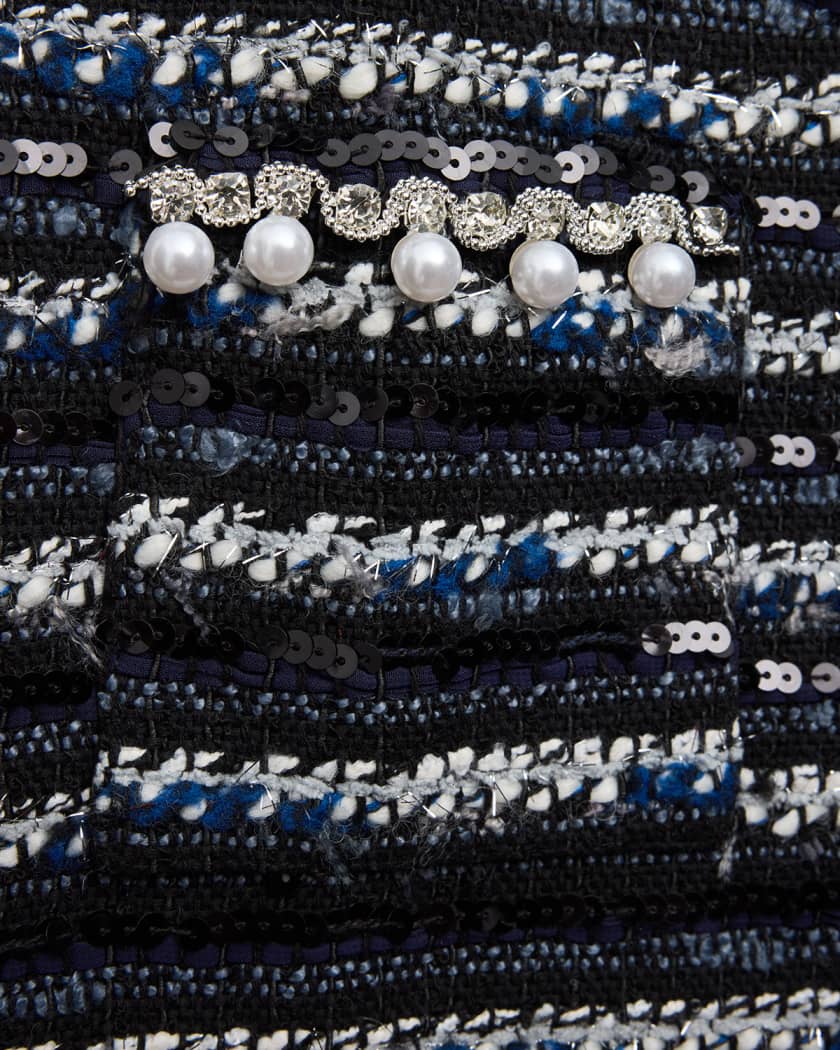 Girl's Lana Sleeveless Boucle Dress, Size 4-14