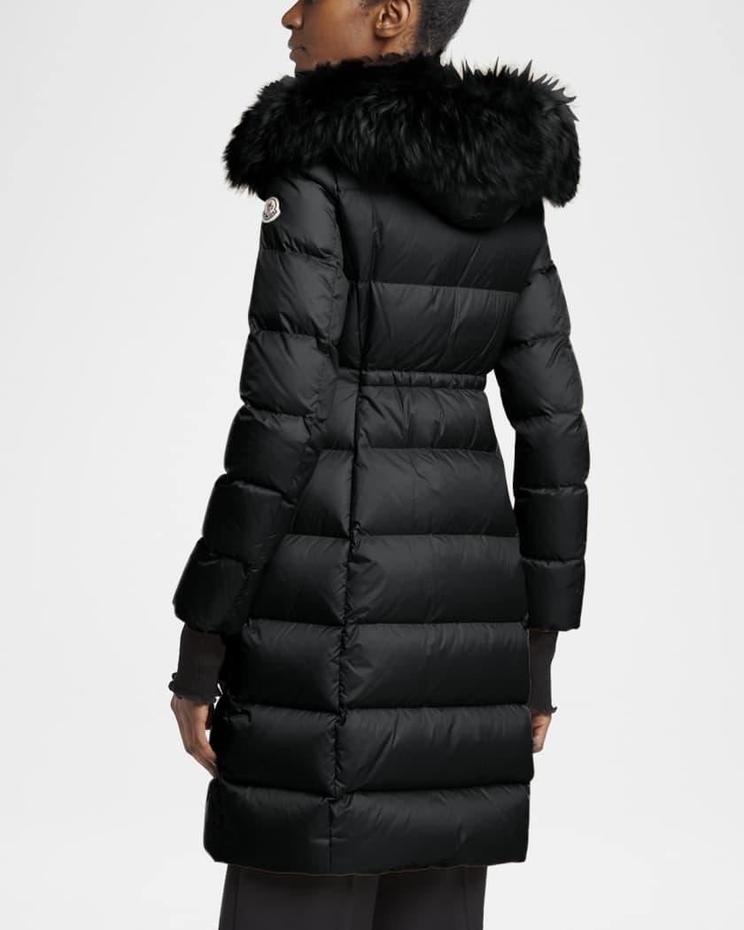 MONCLER モンクレール BOEDIC ボエディック Moncler Boedic Long Down Coat with Detachable Shearling Trim