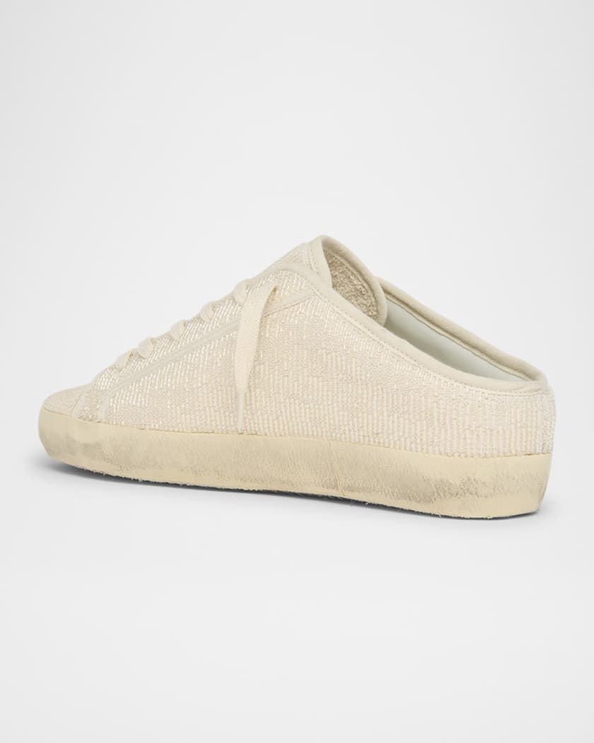 Super Star Sabot Beaded Suede Slide Sneakers 