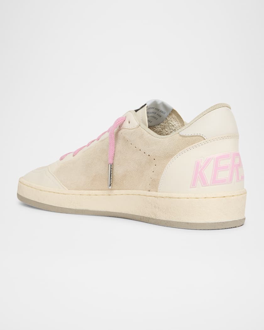 Ballstar Mixed Leather Low-Top Sneakers 