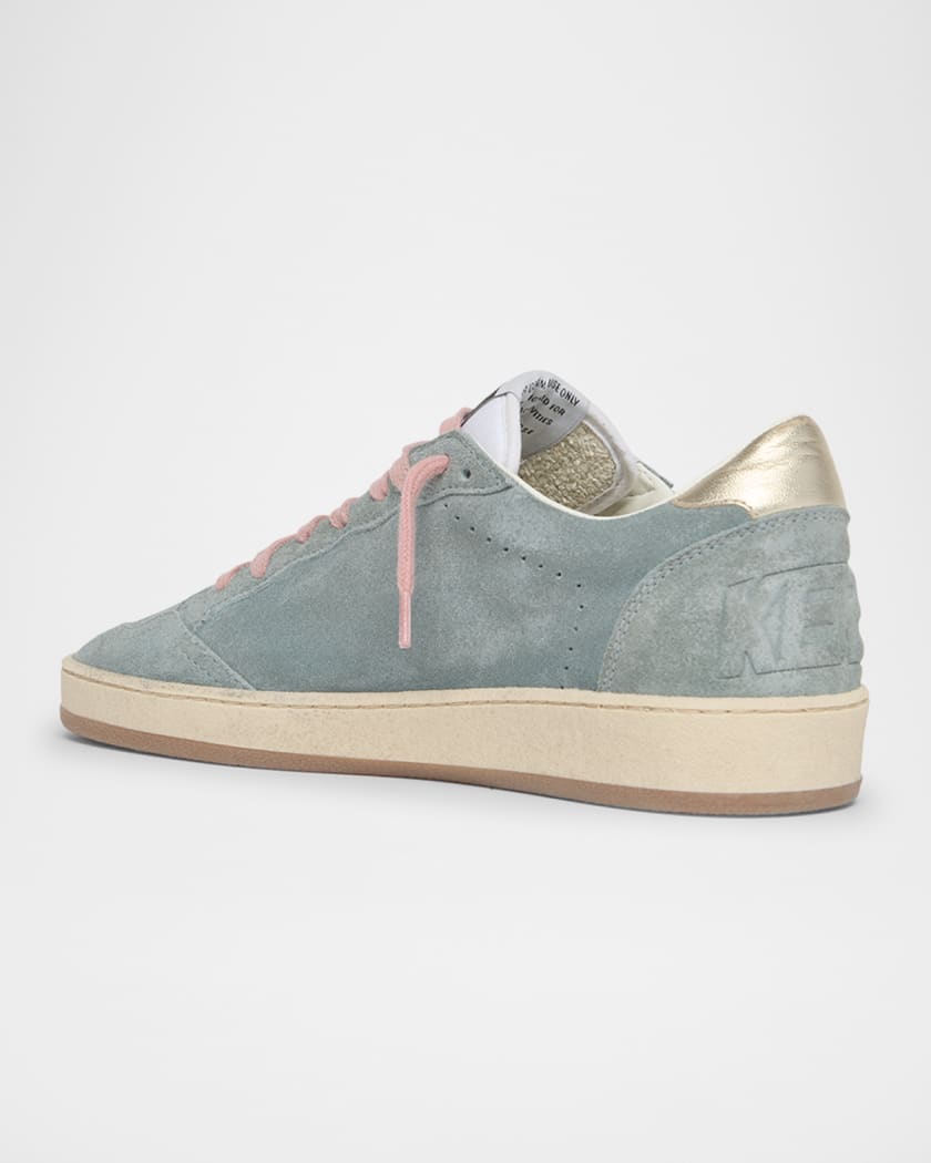 Ballstar Suede Metallic Low-Top Sneakers