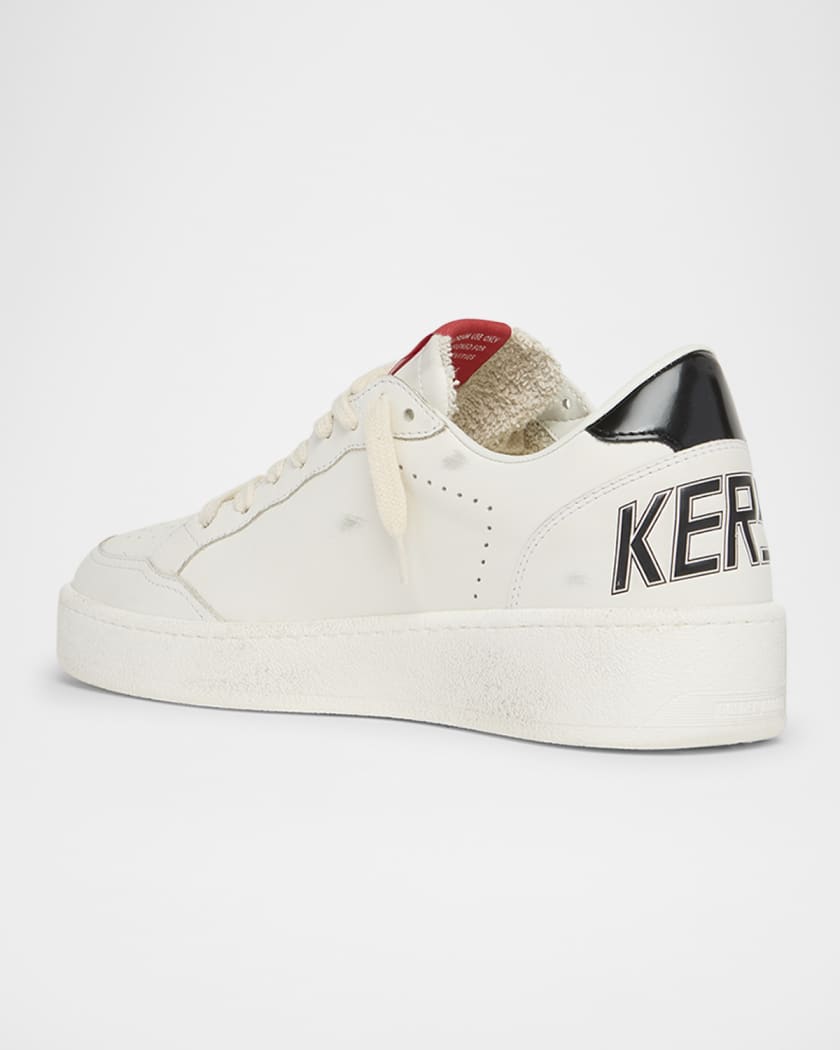 Ballstar Mixed Leather Low-Top Sneakers