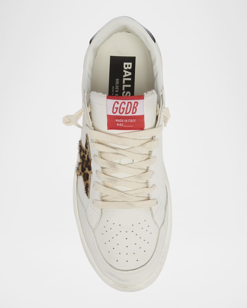 Ballstar Mixed Leather Low-Top Sneakers