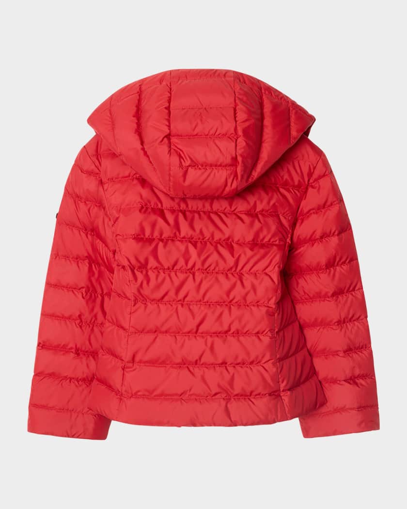 Girl's Cecilia Short Down Parka Jacket, Size 3-14