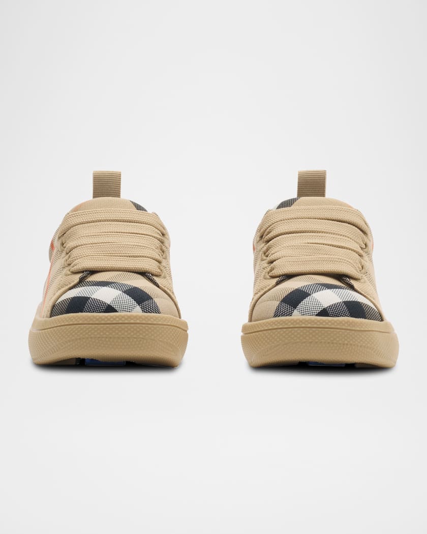 Kid's Cambridge Check Cotton Sneakers, Baby/Toddler