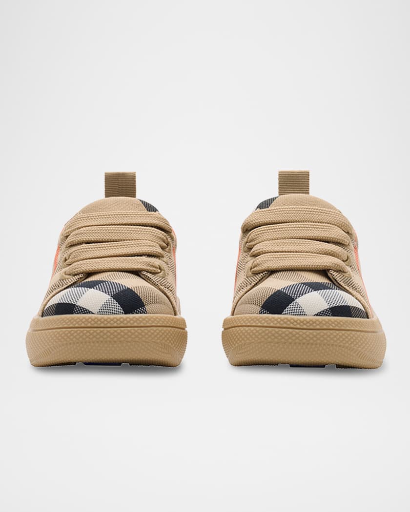 Kid's Cambridge Cotton Check Sneakers, Baby