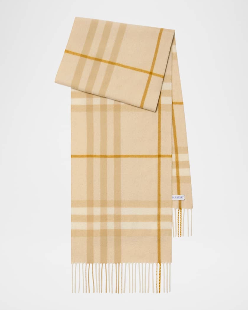 Burberry Giant Check Cashmere Scarf | Neiman Marcus