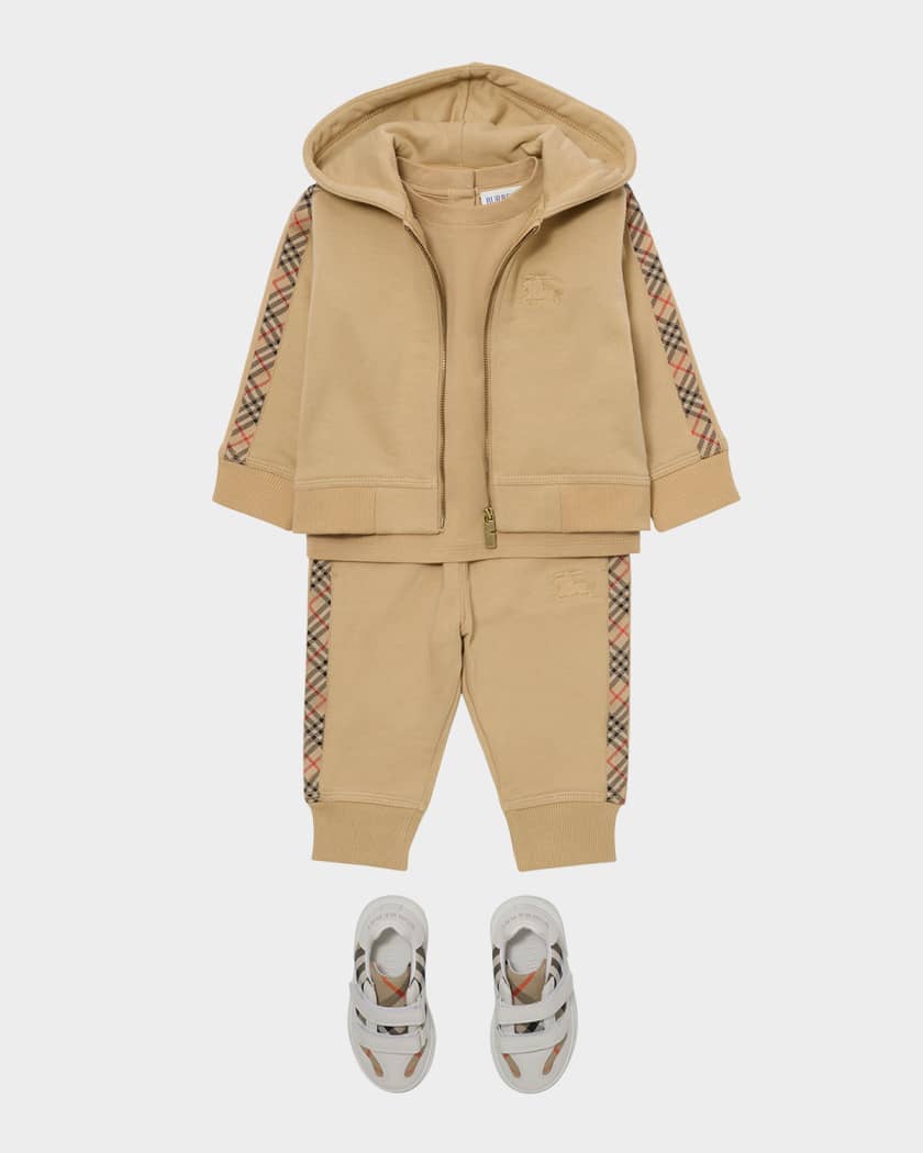 【美品】Burberry Kids ジップアップ チェック ロンパース 美品】Burberry Kids ジップアップ チェック ロンパース