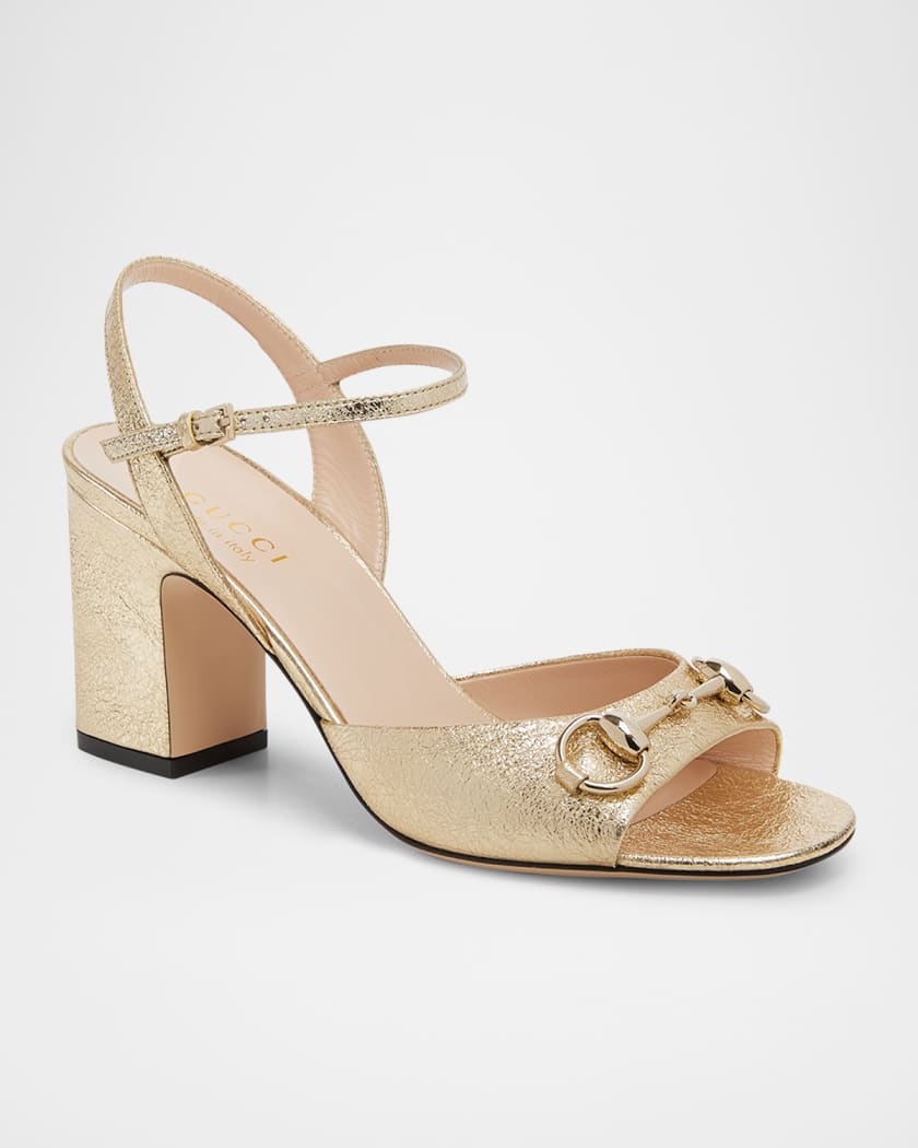 Metallic Galassia Lady Horsebit Sandals