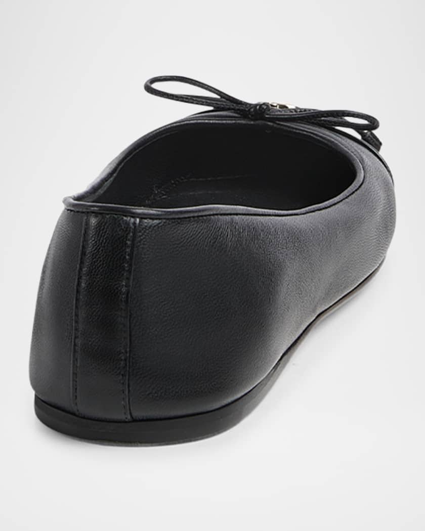 New Marmont GG Nappa Leather Ballerina Flats