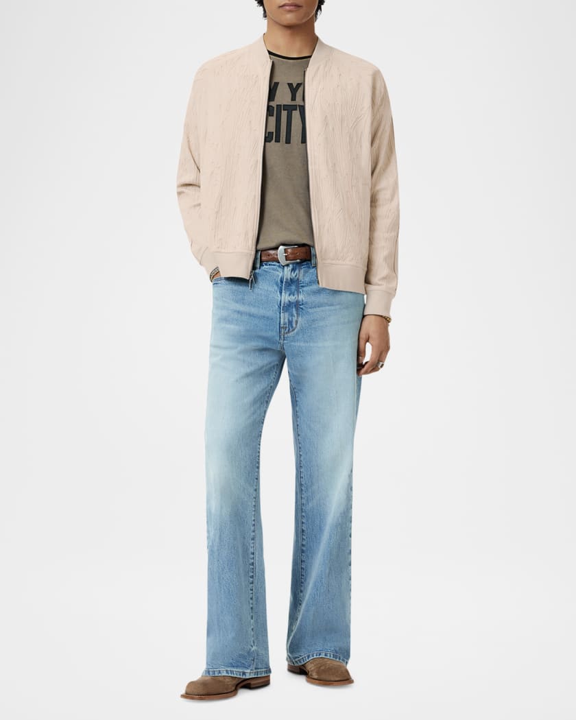Men's Evie Tonal Embroidered Bomber Jacket