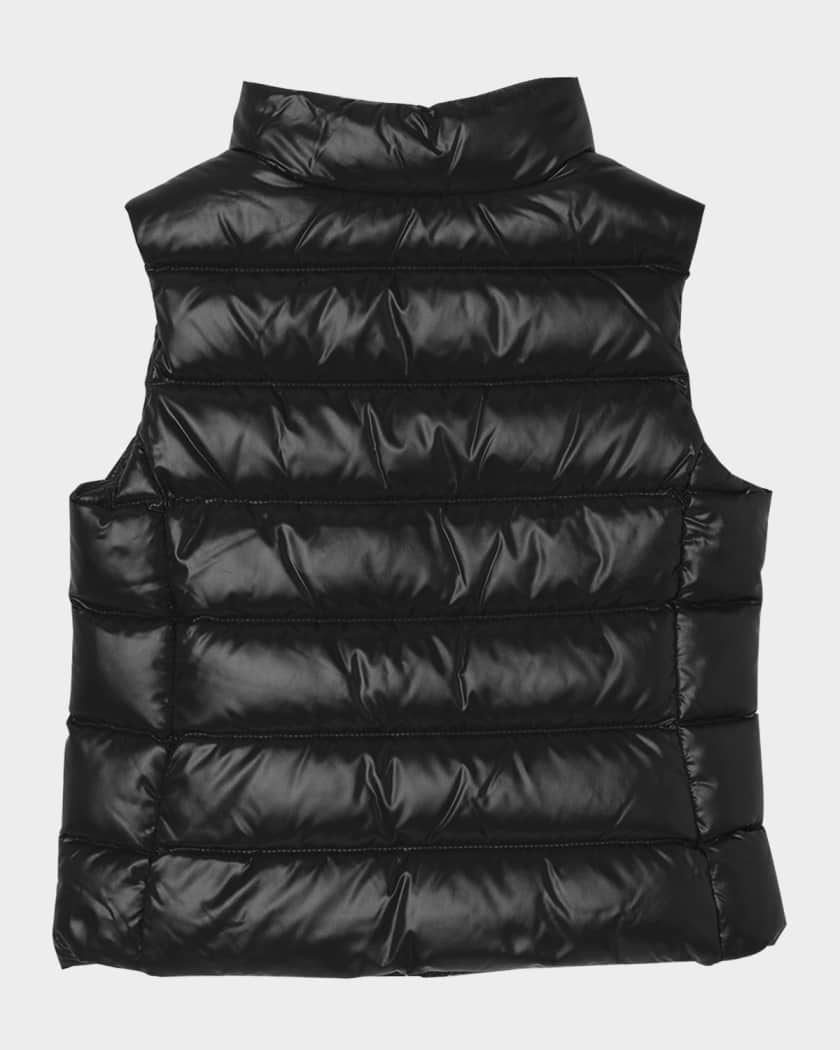 Moncler Girl's Ghany Down Vest, Size 4-6 | Neiman Marcus