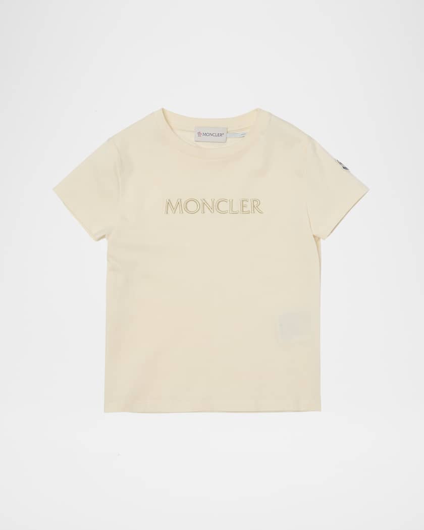 【セール】福袋のファッション通販 Moncler T-Shirt Short-Sleeve Logo Embroidered Tonal Girl's トップス