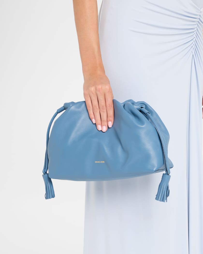 Stash Ruched Leather Shoulder Bag