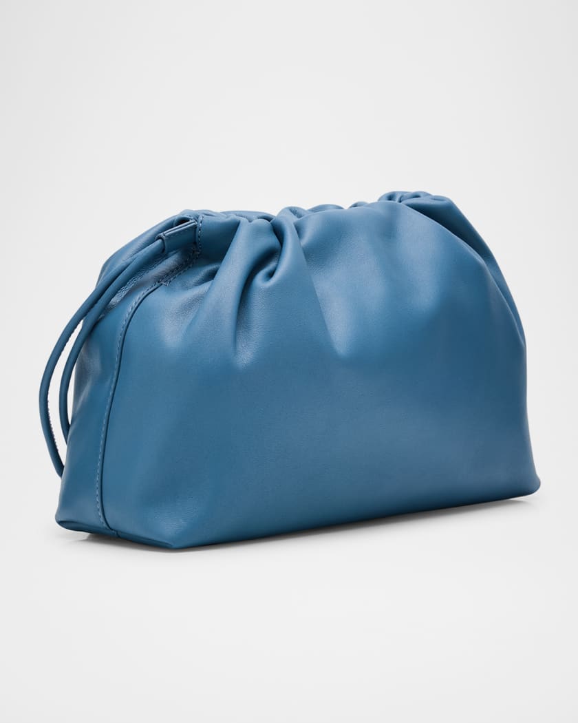 Stash Ruched Leather Shoulder Bag