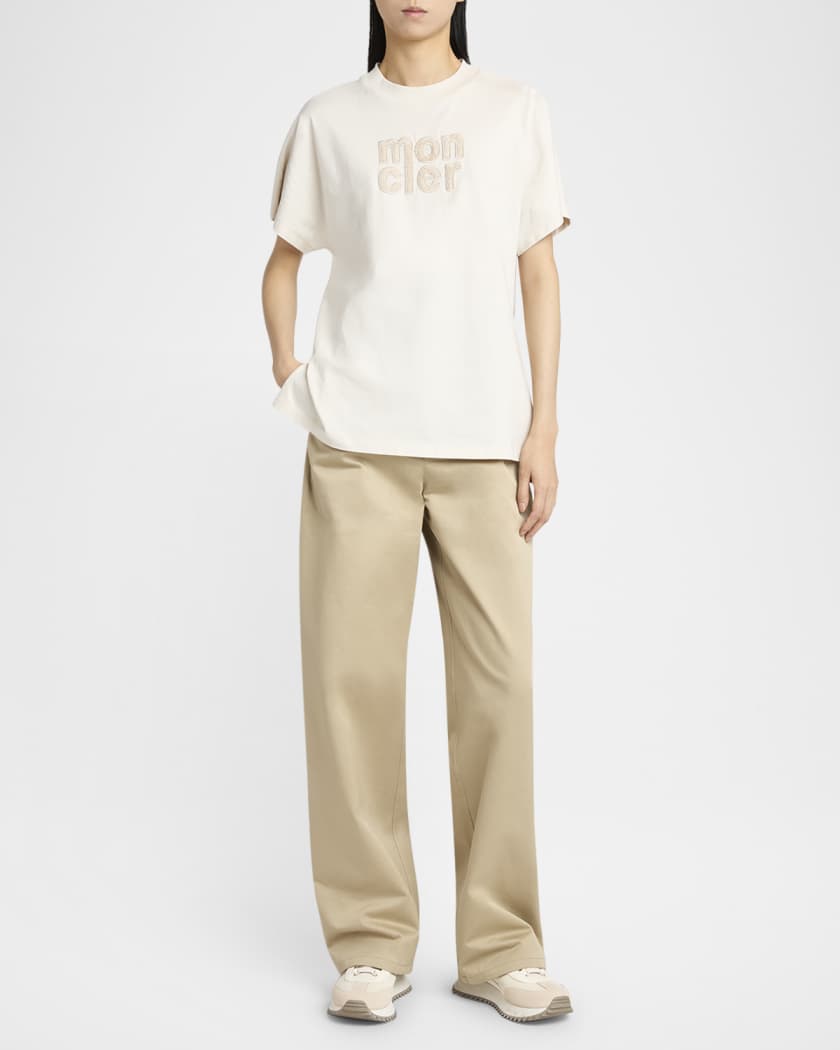 Moncler Short-Sleeve Logo T-Shirt | Neiman Marcus