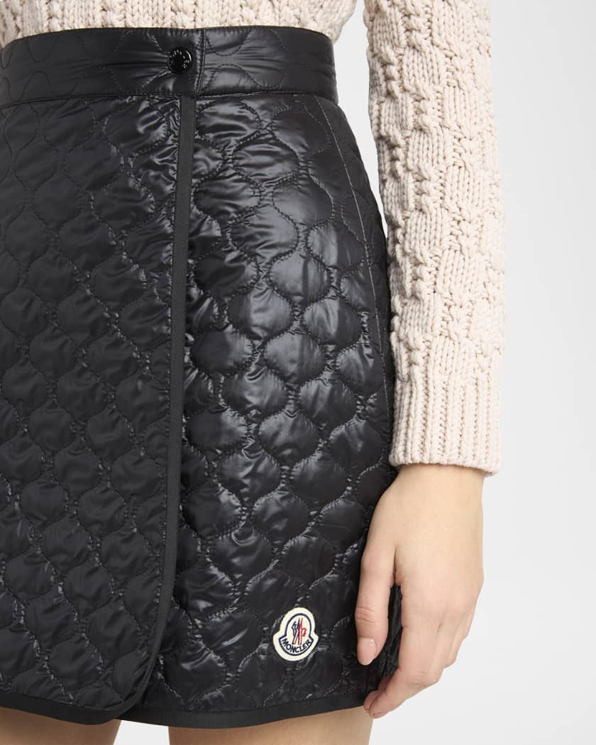 【関税＆送料込み】Moncler Diamond Quilted Miniskirt Moncler Diamond Quilted Nylon Short Skirt | Saks Fifth Avenue