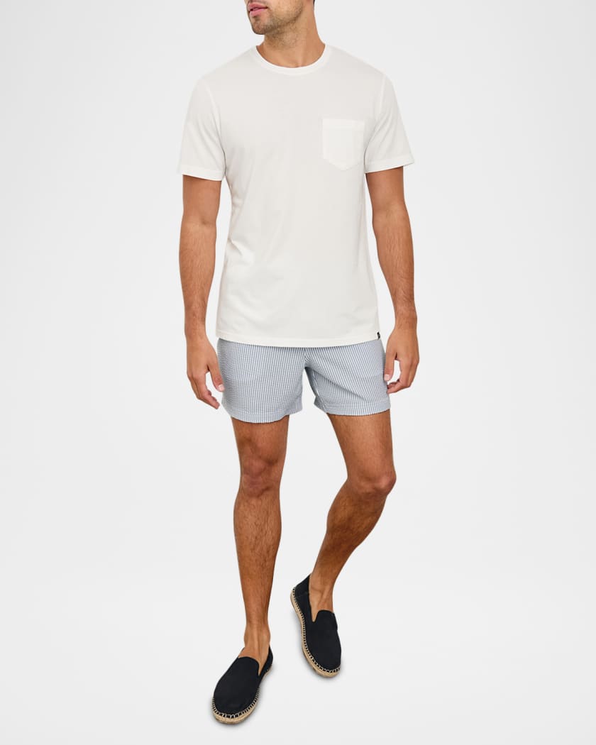 Men's La Brea Stripe Seersucker Swim Trunks