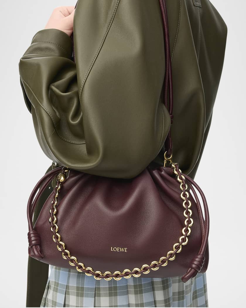 Flamenco Shoulder Bag in Smooth Leather