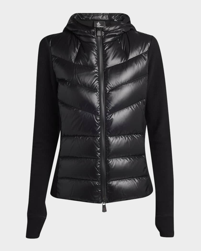 Moncler Grenoble Padded Down Zip-Up Hoodie Cardigan | Neiman Marcus