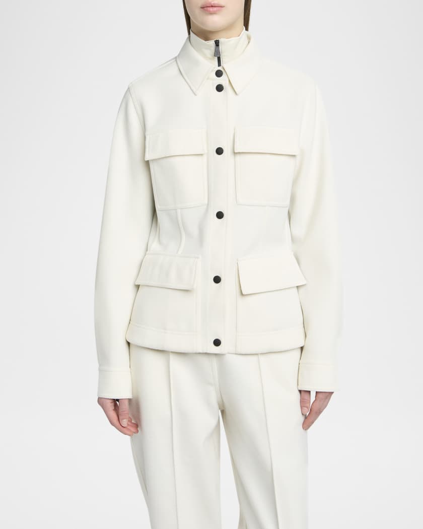 Interlock Knit Top Jacket