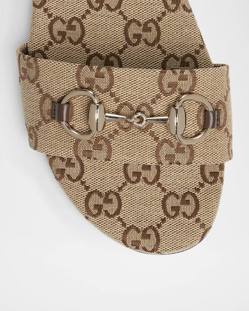 GG Canvas Siaga Slide Sandals