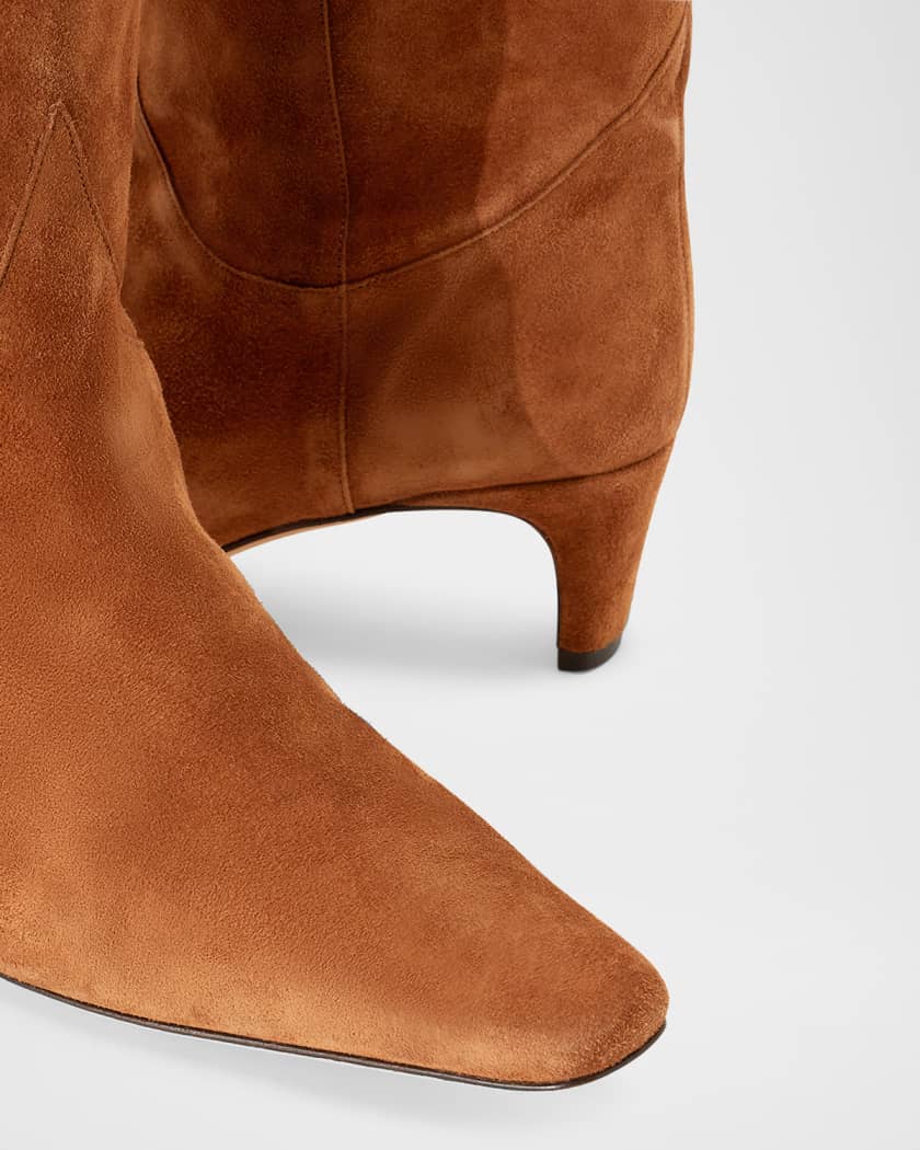 Western Wally Suede Knee-High Boots