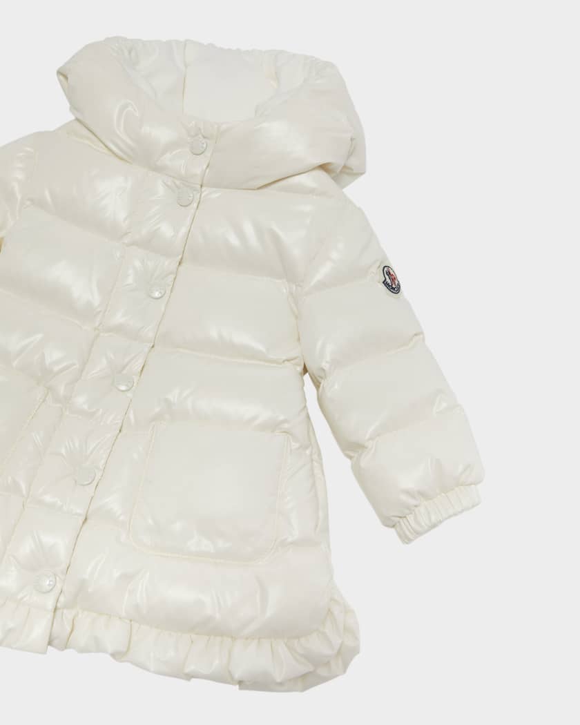 Girl's Dufar Hooded Long Down Parka, Size 6M-3