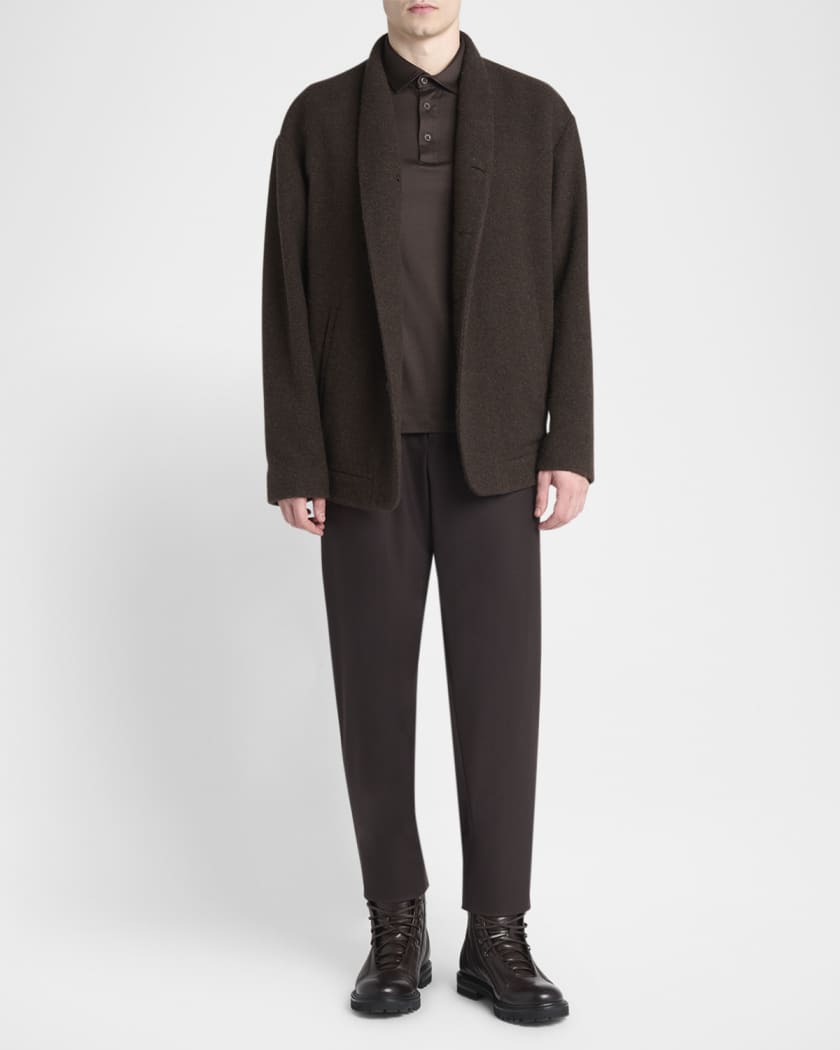 Giorgio Armani Men's Slant-Pocket Cashmere and Wool Cardigan