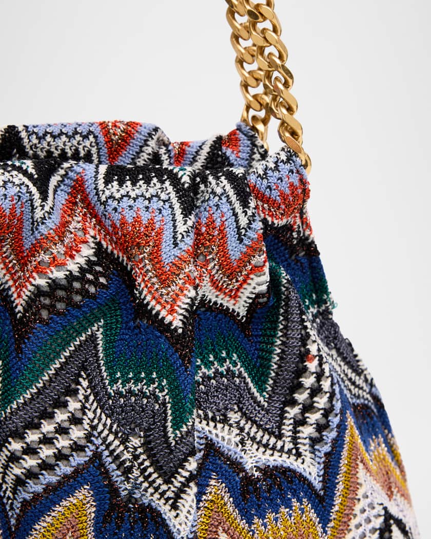 バッグ MISSONI　新品 Missoni Drawstring Zigzag Knit Pouch Bag | Neiman Marcus