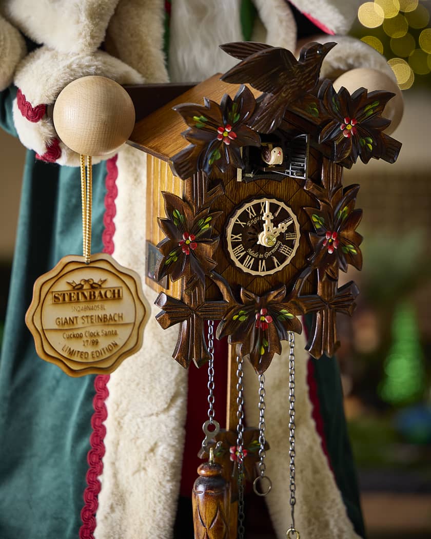 Giant Cuckoo Clock Santa Christmas Decoration