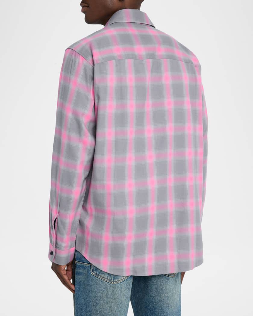 Men's S-Simply-Check-HGBT Button-Down Shirt
