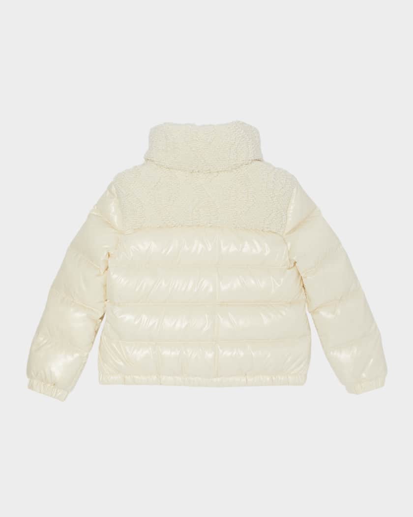 Girl's Dima Textured-Yoke Down Jacket