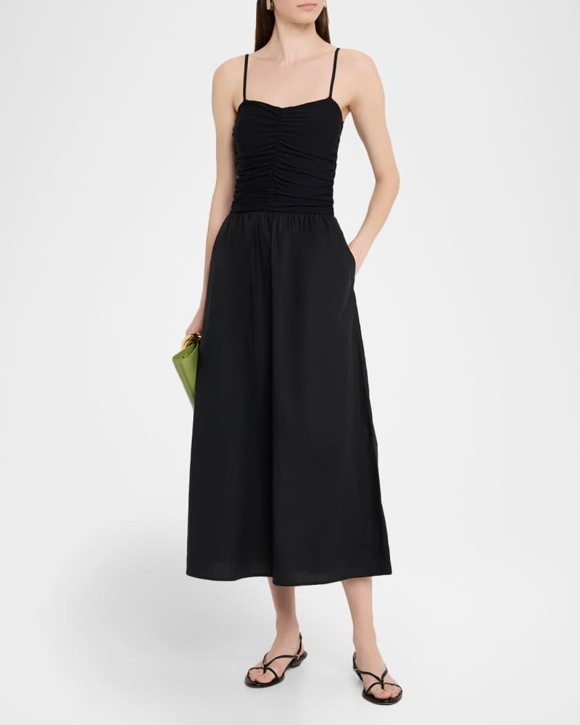 Fisher Ruched Midi Dress