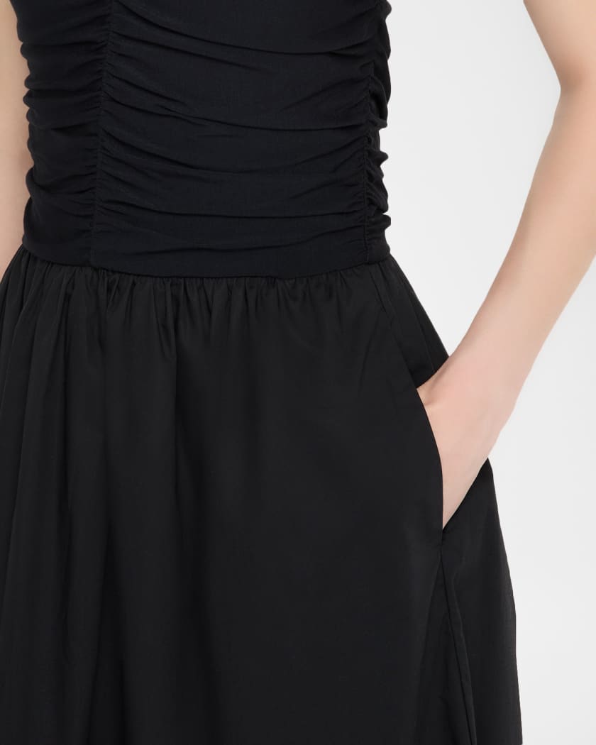 Fisher Ruched Midi Dress