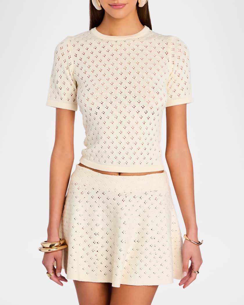 Josie Pointelle-Knit Top 