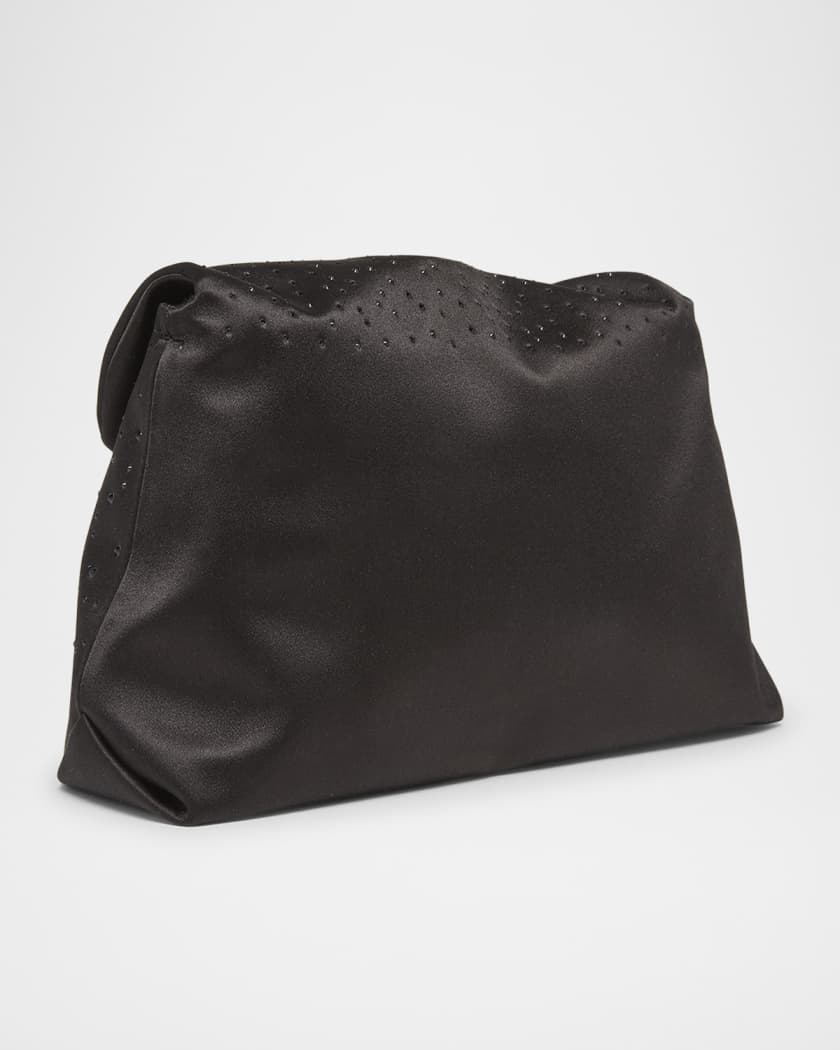 クラッチバッグ ROGER VIVIER RV BOUQUET SATIN CLUTCH Efflorescence Clutch in satin Pink Woman
