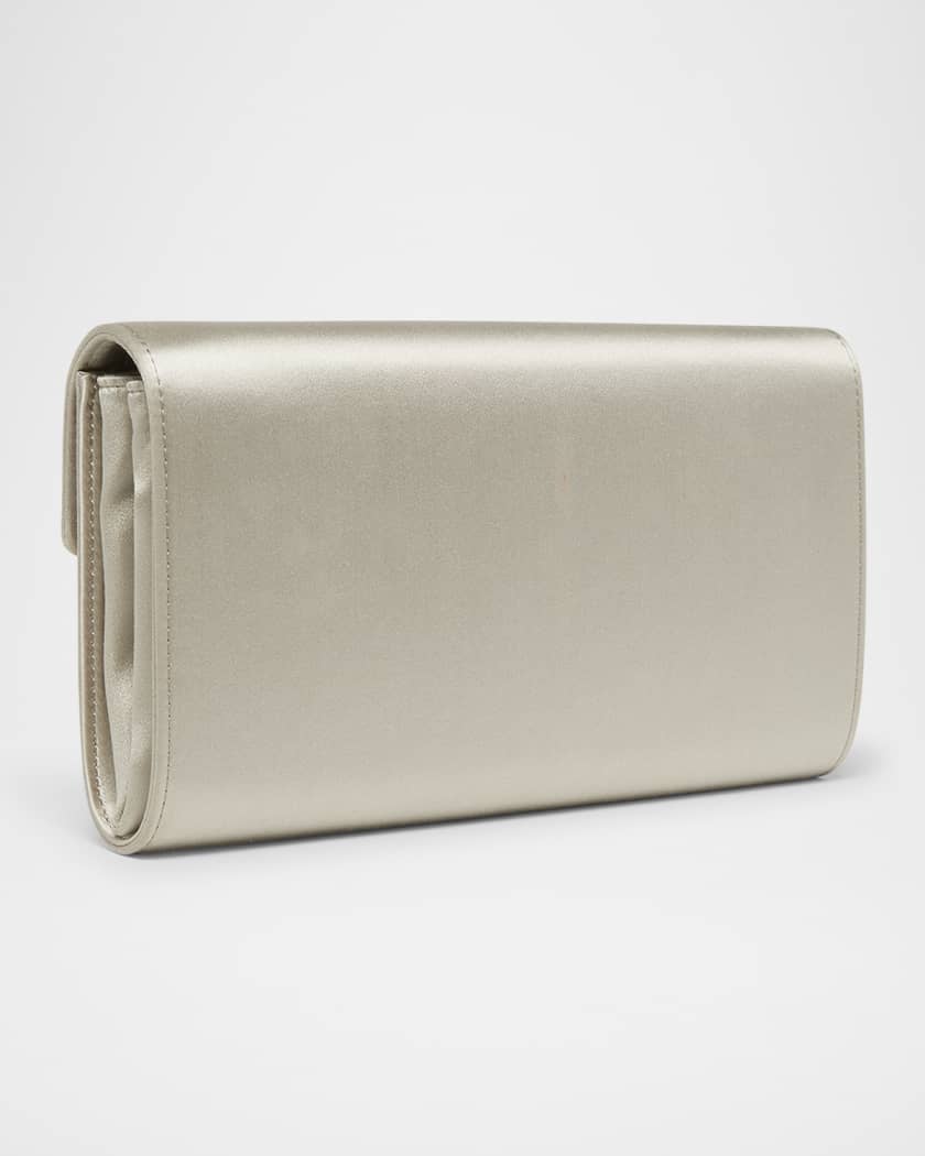 ハンドバッグ Roger Vivier Envelope Flap Flower Buckle Handbag Roger Vivier Flower Buckle Satin Envelope Flap Bag | Neiman