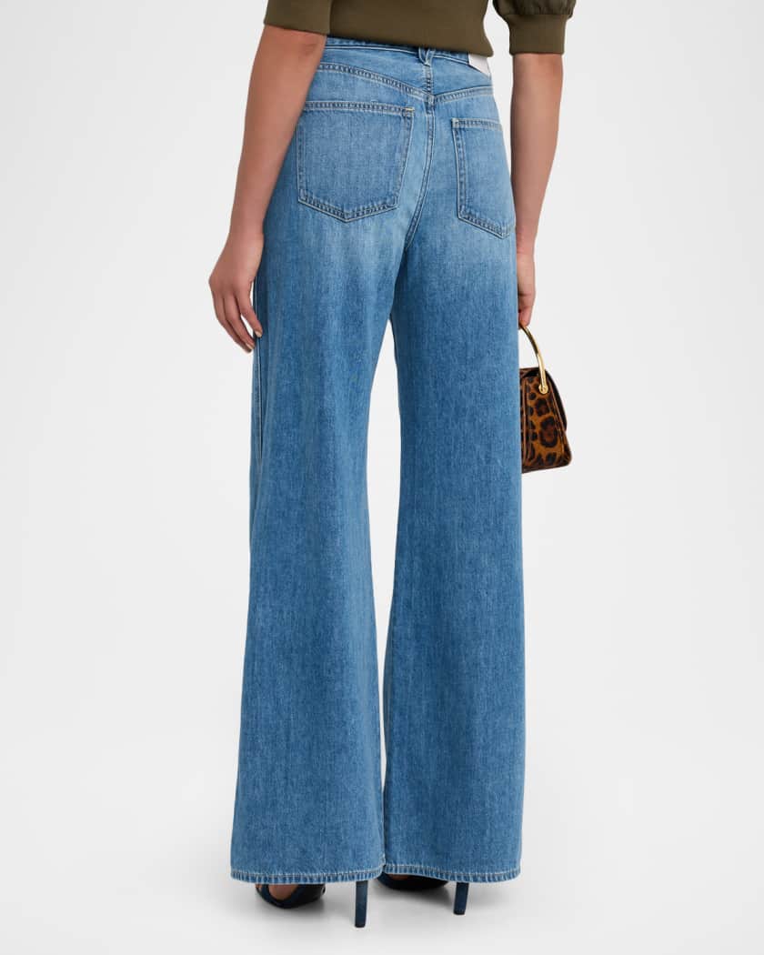 Taylor Wide-Leg Jeans with Chaps